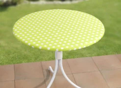Abwaschbare Spann-Tischdecke -Qualitätshausladen abwaschbare spann tischdecke farbe gruen groesse 150