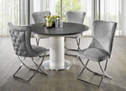 Außergewöhnlicher Tisch Mit Auszug -Qualitätshausladen aussergewoehnlicher tisch mit auszug farbe weiss schwarz 1