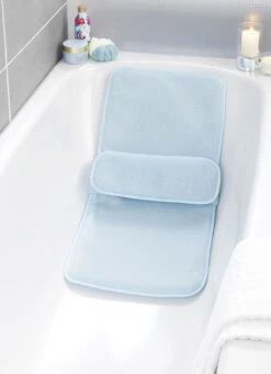 Badewannenmatte & Kissen Aus 3D-Mesh-Gewebe -Qualitätshausladen badewannenmatte kissen aus 3d mesh gewebe farbe blau 2