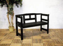 Bank Aus Pinienholz -Qualitätshausladen bank aus pinienholz farbe schwarz