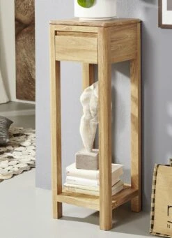 Beistelltisch Aus Geöltem Massivholz -Qualitätshausladen beistelltisch aus geoeltem massivholz farbe wildeiche 1