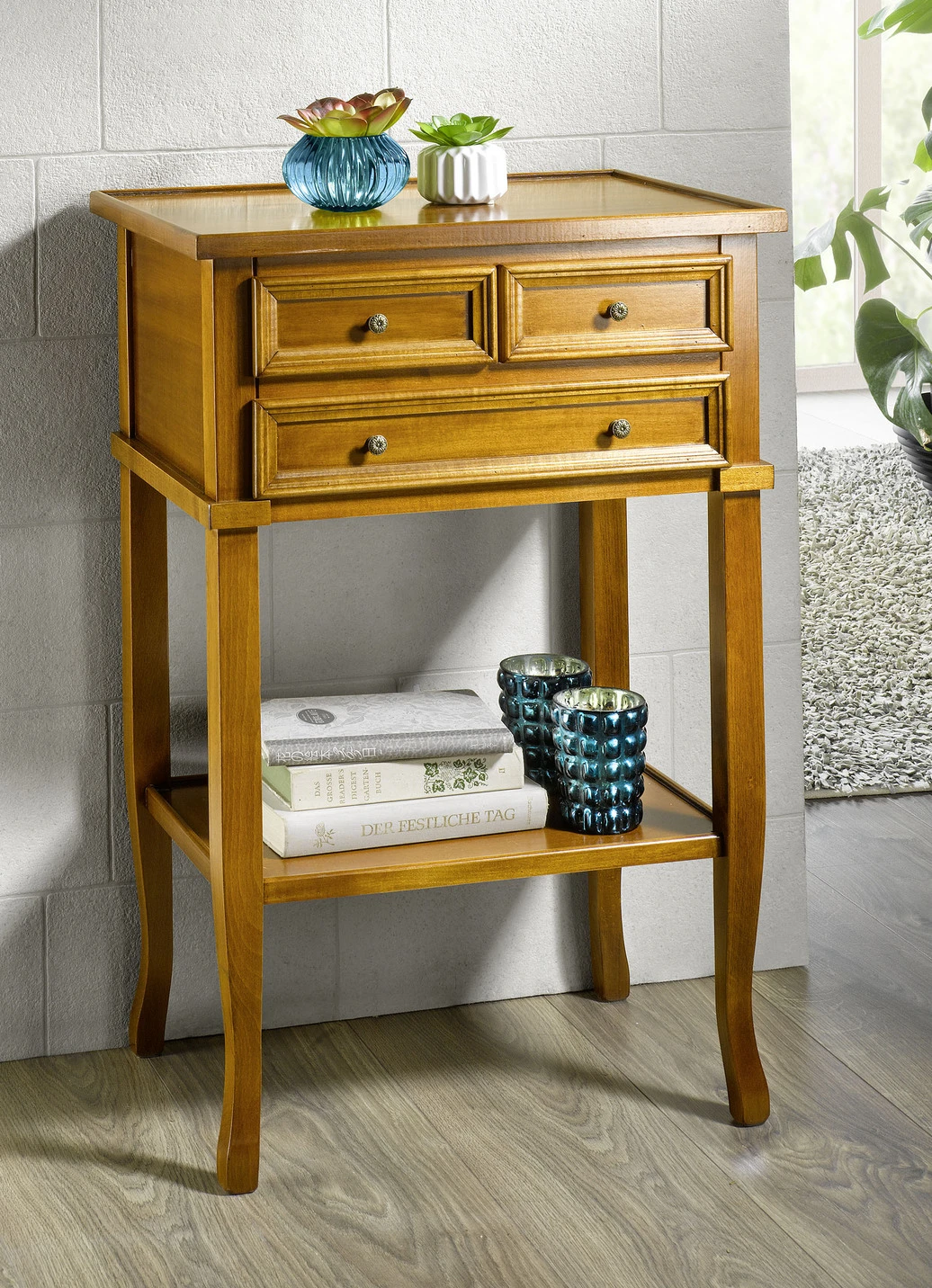 Beistelltisch Mit Schubladen Und Metallgriffen 5 Beistelltisch Mit Schubladen Und Metallgriffen – Bild 3