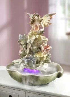 Beleuchteter Zimmerbrunnen
