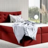 Boxspringbett Mit 2 Bettkästen Und Topper -Qualitätshausladen boxspringbett mit 2 bettkaesten und topper farbe rot