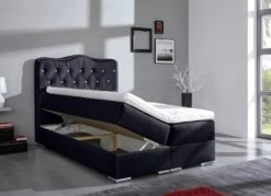 Boxspringbett Mit Edlem Kunstlederbezug 17 Boxspringbett Mit Edlem Kunstlederbezug -Qualitätshausladen boxspringbett mit edlem kunstlederbezug farbe schwarz 3