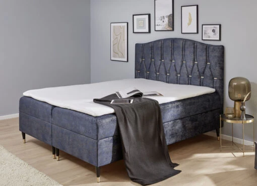 Boxspringbett Mit Topper Und 2 Bettkästen