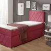 Boxspringbett Mit Topper Und Bettkasten -Qualitätshausladen boxspringbett mit topper und bettkasten farbe rot