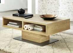 Couchtisch Mit 2 Fächern Unter Der Tischplatte