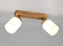 Deckenleuchte Mit Gläsernen Lampenschirmen