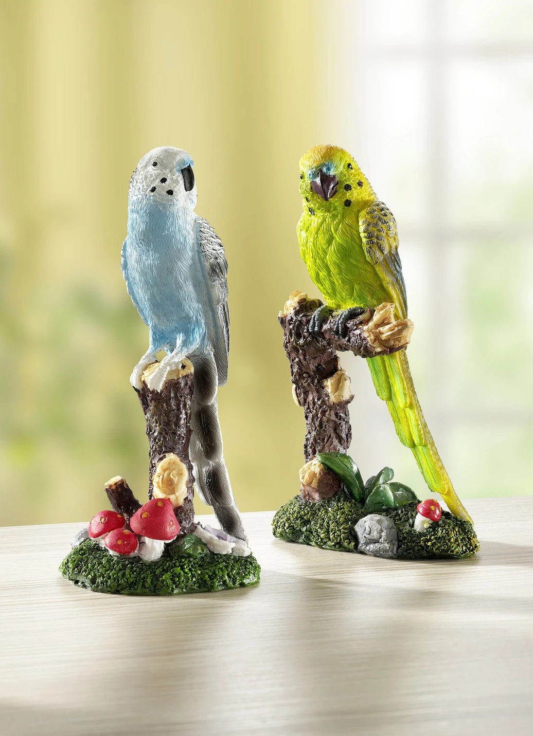 Detailliert Gearbeitete Wellensittiche 3 Detailliert Gearbeitete Wellensittiche