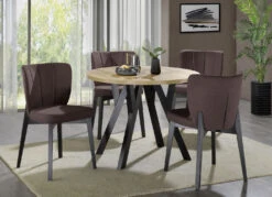 Esszimmermöbel Tulip Mit Textilbezug -Qualitätshausladen esszimmermoebel tulip mit textilbezug farbe braun schwarz 1