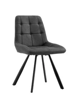 Esszimmerstühle, 4er-Set, Mit Metallgestell -Qualitätshausladen esszimmerstuehle 4er set mit metallgestell farbe anthrazit 2