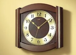 Funk-Wanduhr Aus Massivem Holz In Verschiedenen Farben -Qualitätshausladen funk wanduhr aus massivem holz in verschiedenen farben farbe nussbaum