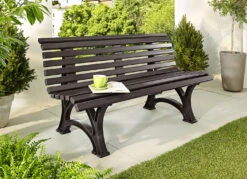 Gartenbank Aus Hochwertigem Kunststoff -Qualitätshausladen gartenbank aus hochwertigem kunststoff farbe braun