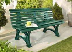 Gartenbank Aus Hochwertigem Kunststoff -Qualitätshausladen gartenbank aus hochwertigem kunststoff farbe gruen