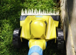 Gloria FineCut Akku-Einhandmäher -Qualitätshausladen gloria finecut akku einhandmaeher farbe gelb blau 2