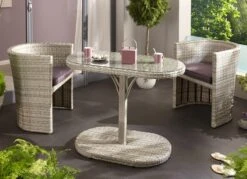 Hartman Balkon-Möbel, 3-teilig -Qualitätshausladen hartman balkon moebel 3 teilig farbe grau