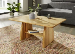 Höhenverstellbarer Couchtisch Aus Massivholz