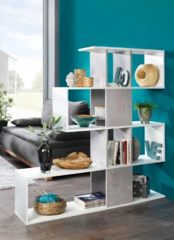 Innovatives Standregal Mit Großen Fächern Und 5 Ebenen