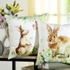 Kissenbezüge Mit Hasen-Motiv, 2er-Set
