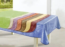 Klassisch Marmorierte Wachstuch-Tischdecke -Qualitätshausladen klassisch marmorierte wachstuch tischdecke farbe blau groesse 108 4