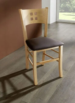 Kombistarke Stühle, Set 2er -Qualitätshausladen kombistarke stuehle set 2er farbe buche braun 1