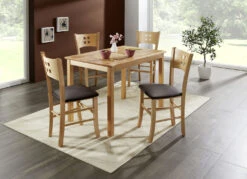 Kombistarke Stühle, Set 2er -Qualitätshausladen kombistarke stuehle set 2er farbe buche braun 2