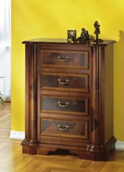 Kommodenserie Mit Echtem Wurzelholzfurnier -Qualitätshausladen kommodenserie mit echtem wurzelholzfurnier farbe nussbaum 1