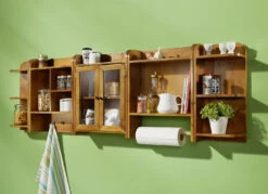 Küchenregal-Programm Aus Massivem Fichtenholz, In Weiß Aus MDF