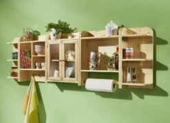 Küchenregal-Programm Aus Massivem Fichtenholz, In Weiß Aus MDF -Qualitätshausladen kuechenregal programm aus massivem fichtenholz in weiss aus mdf farbe natur 1