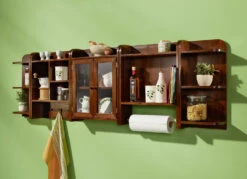 Küchenregal-Programm Aus Massivem Fichtenholz, In Weiß Aus MDF -Qualitätshausladen kuechenregal programm aus massivem fichtenholz in weiss aus mdf farbe nussbaum