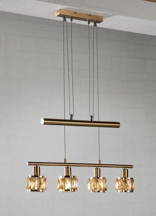 LED-Pendelleuchte, 4-flammig