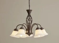 Leuchtenserie Aus Metall Mit Glasschirmen -Qualitätshausladen leuchtenserie aus metall mit glasschirmen farbe rost 2