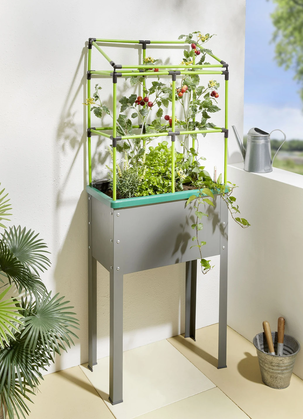 Metallhochbeet Heidelberg Mit Rankhilfe 2 Metallhochbeet Heidelberg Mit Rankhilfe