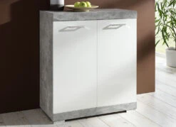 Moderne Kommodenserie Mit Pflegeleichter Melaminbeschichtung -Qualitätshausladen moderne kommodenserie mit pflegeleichter melaminbeschichtung farbe beton weiss