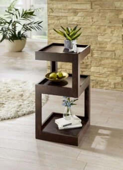 Moderner Beistelltisch -Qualitätshausladen moderner beistelltisch farbe nussbaum 1