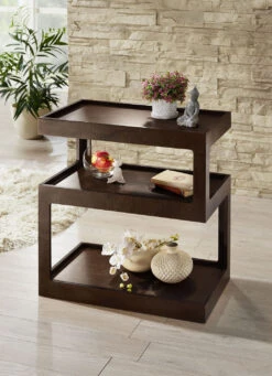 Moderner Beistelltisch -Qualitätshausladen moderner beistelltisch farbe nussbaum 2