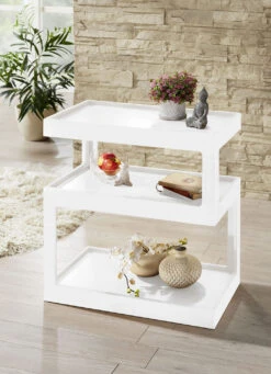 Moderner Beistelltisch -Qualitätshausladen moderner beistelltisch farbe weiss 2