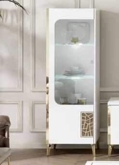 Möbelprogramm Mit LED-Beleuchtung 12 Möbelprogramm Mit LED-Beleuchtung -Qualitätshausladen moebelprogramm mit led beleuchtung farbe weiss gold 2