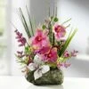Orchideen-Gesteck Auf Stein -Qualitätshausladen orchideen gesteck auf stein farbe rosa