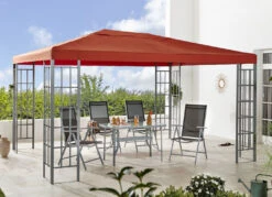 Pavillon In Verschiedenen Ausführungen -Qualitätshausladen pavillon in verschiedenen ausfuehrungen farbe terra 2