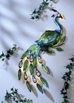 Pfauen-Wandbild Mit LED-Beleuchtung