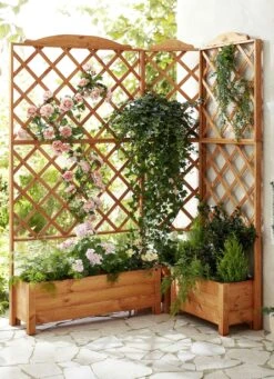 Pflanz-Spalier Aus Imprägniertem Kiefernholz -Qualitätshausladen pflanz spalier aus impraegniertem kiefernholz farbe hellbraun 1