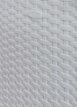 Pflanzkasten In Moderner Rattan-Optik -Qualitätshausladen pflanzkasten in moderner rattan optik farbe steingrau