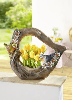 Pflanzschale Herz In Holzoptik