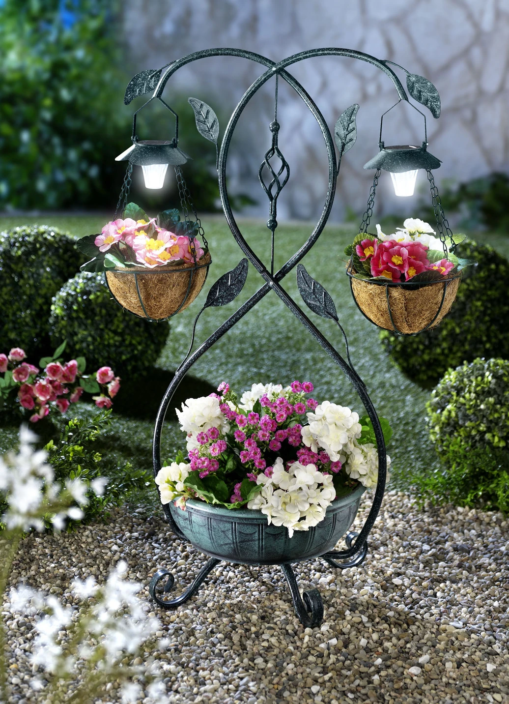 Pflanzständer Mit Solarleuchten 3 Pflanzständer Mit Solarleuchten