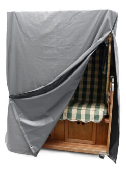 Robuste, Komplett Wasserdichte Strandkorbhülle 11 Robuste, Komplett Wasserdichte Strandkorbhülle -Qualitätshausladen robuste komplett wasserdichte strandkorbhuelle farbe grau groesse s m b125xh165xt100 cm 2