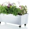 Roll-Pflanzkasten Mit Wasserstandsanzeige -Qualitätshausladen roll pflanzkasten mit wasserstandsanzeige farbe weiss