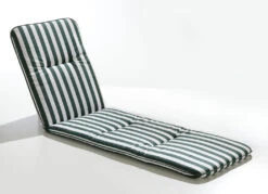 Rollliegen-Auflage Mit Bezug Aus 100% Baumwolle -Qualitätshausladen rollliegen auflage mit bezug aus 100 baumwolle farbe gruen weiss