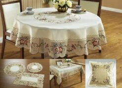 "SCHÄFER" Tischdekoration Mit Aufgesetzter Rosenknospe